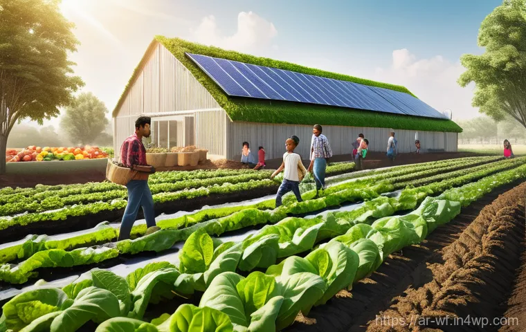지역생산의 기후 변화 대응 전략 - Image Prompt 1: The Future of Local Harvest**